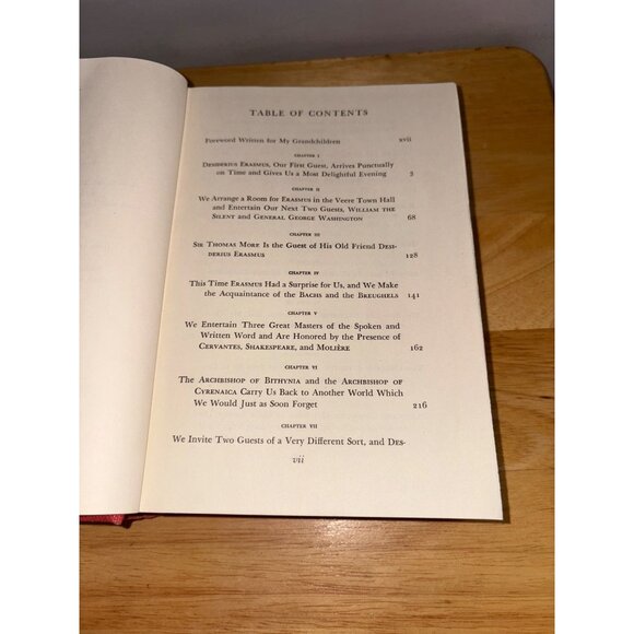 Van Loons Lives Hardcover Book 1942 Simon & Schuster Vintage Red Cloth Cover - Picture 10 of 15